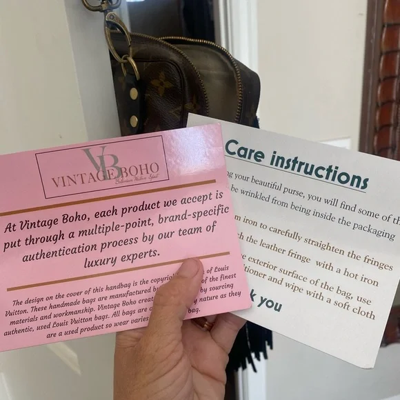 Louis Vuitton Brown and Black Fringe Bag - Picture 5 of 6